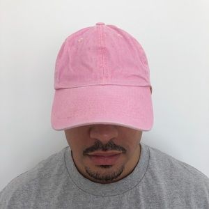 Baby pink dad hat